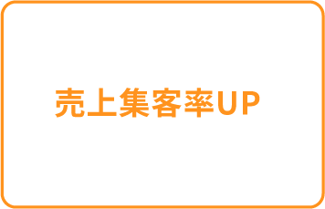売上集客率UP