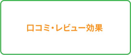 口コミ・レビュー効果