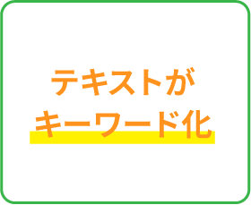 テキストがキーワード化