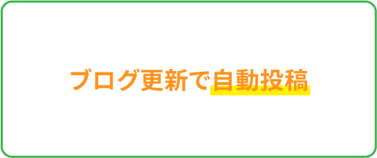 ブログ更新で自動投稿