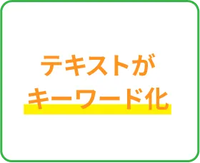 テキストがキーワード化